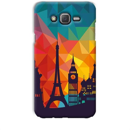 Colorful Building Eiffel Tower Back Case for Samsung Galaxy Core Prime
